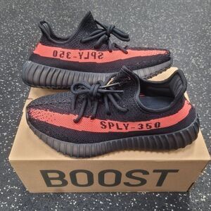 Adidas Yeezy 350 V2 Core Black Red Men's Size 5.5 BY9612